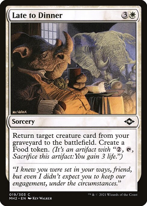 Late to Dinner card from the Modern Horizons 2 set