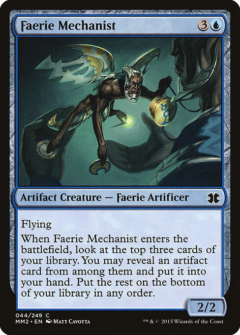  Foil Faerie Mechanist card from the Modern Masters 2015 set