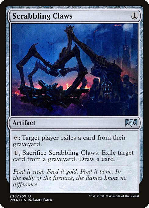 Scrabbling Claws card from the Ravnica Allegiance set