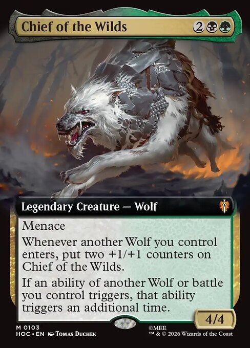 CAD Chief of the Wilds card from the The Hobbit Eternal set