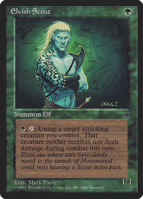 CAD Elvish Scout card from the Fallen Empires set