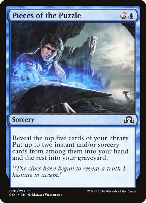 Pieces of the Puzzle card from the Shadows over Innistrad set