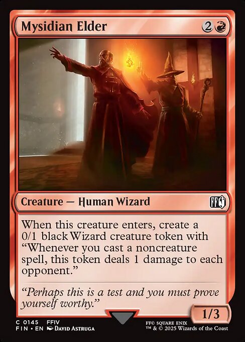  Foil Mysidian Elder card from the Final Fantasy set