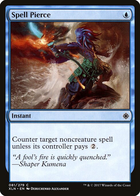 Spell Pierce card from the Ixalan set