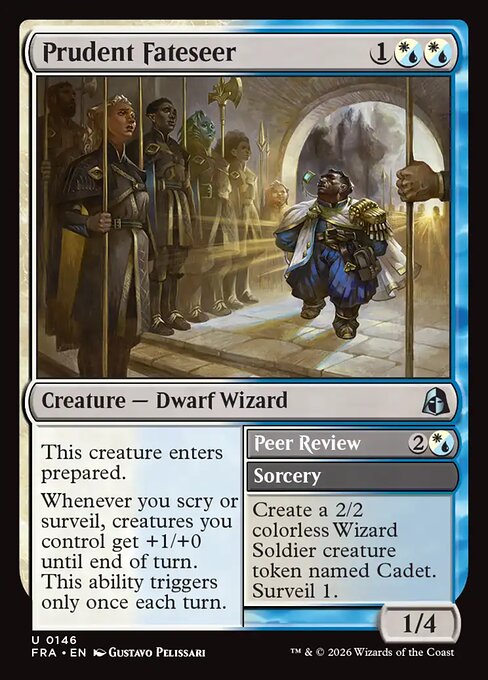 CAD Prudent Fateseer // Peer Review card from the Reality Fracture set