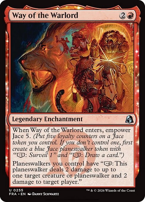 CAD Way of the Warlord card from the Reality Fracture set