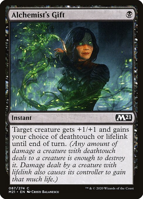 Alchemist's Gift card from the Core Set 2021 set