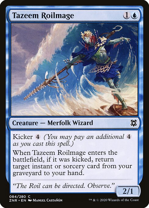 Foil Tazeem Roilmage card from the Zendikar Rising set