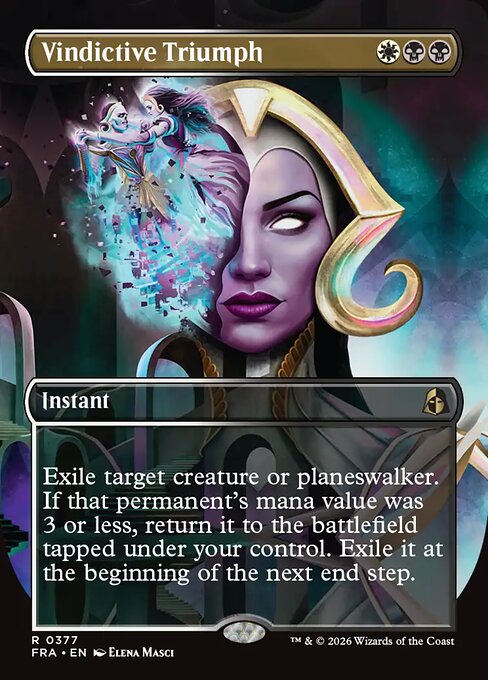 CAD Vindictive Triumph card from the Reality Fracture set