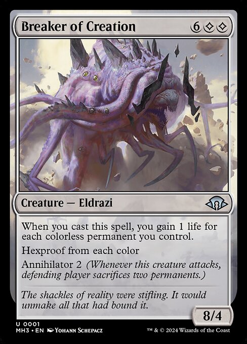  Foil Breaker of Creation card from the Modern Horizons 3 set