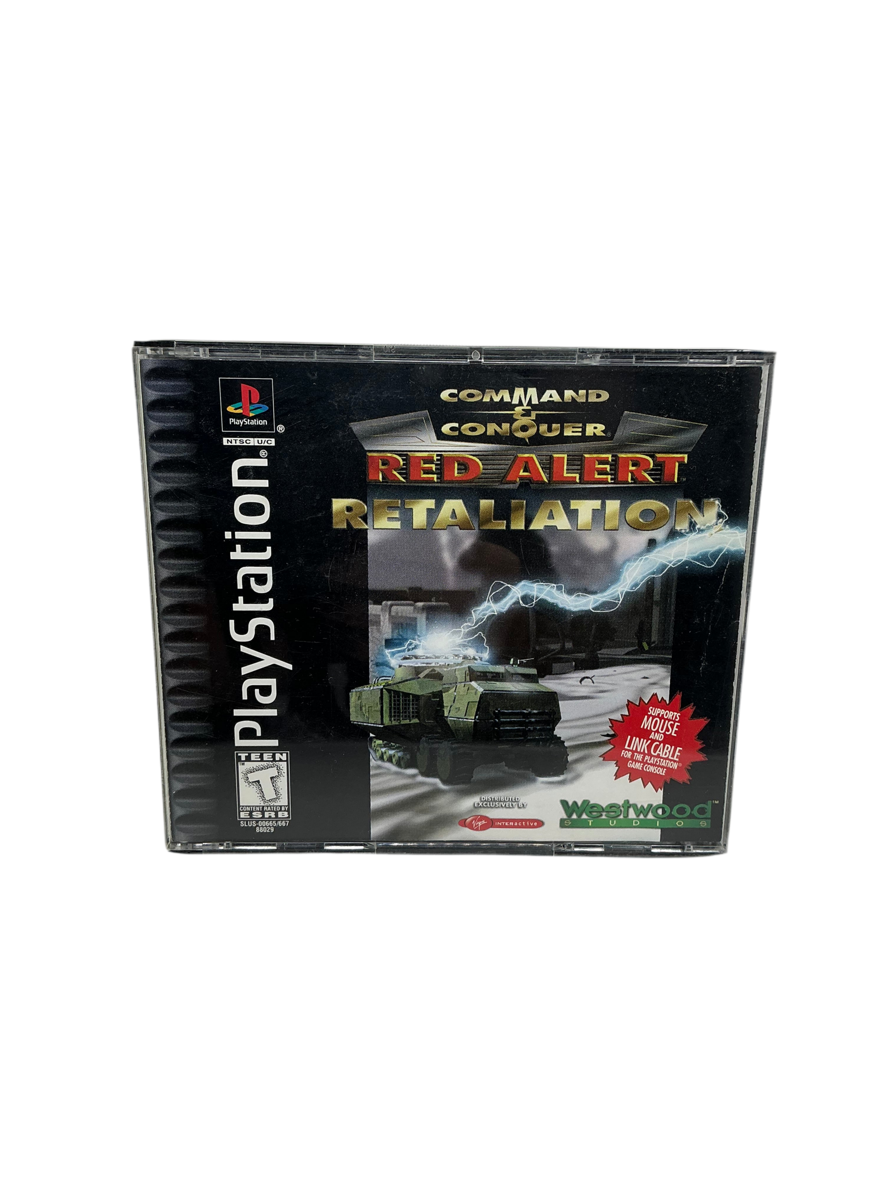 Case for the Command & Conquer Red Alert Retaliation video game disc on platsaytion.