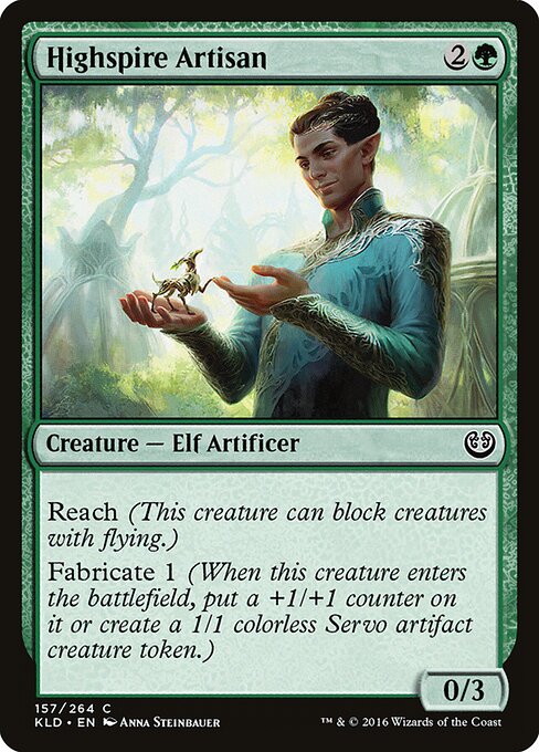 CAD Highspire Artisan card from the Kaladesh set