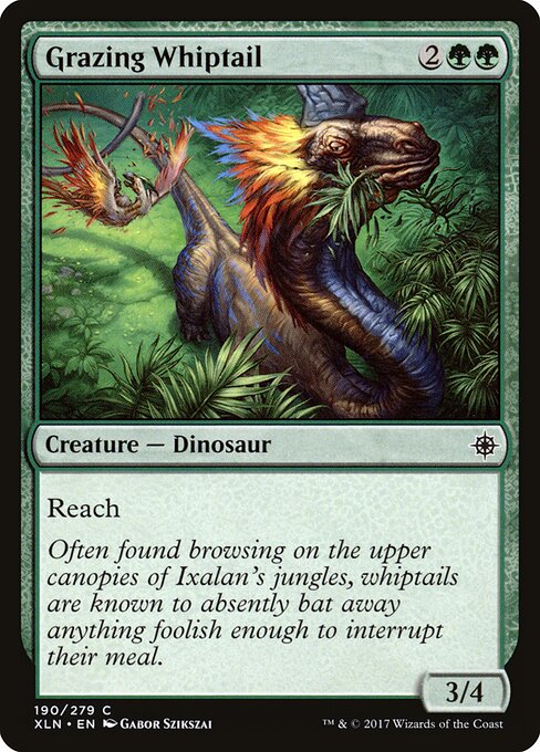 CAD Grazing Whiptail card from the Ixalan set