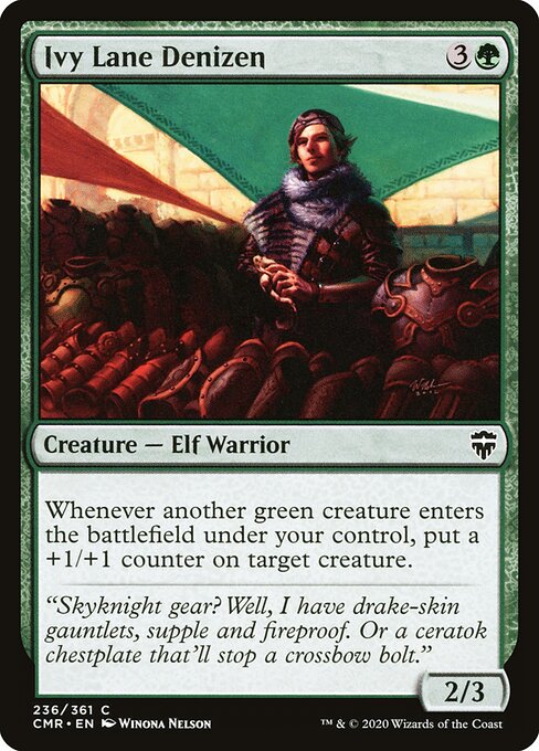 Ivy Lane Denizen card from the Commander Legends set