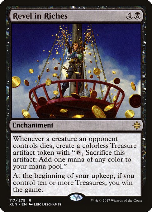 CAD Revel in Riches card from the Ixalan set