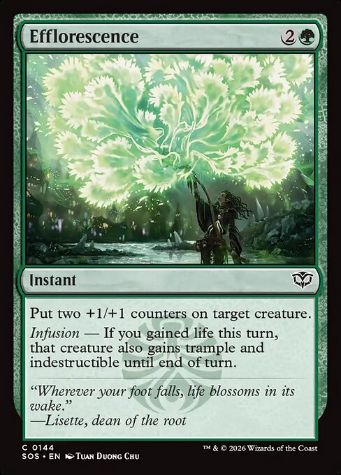 CAD Efflorescence card from the Secrets of Strixhaven set