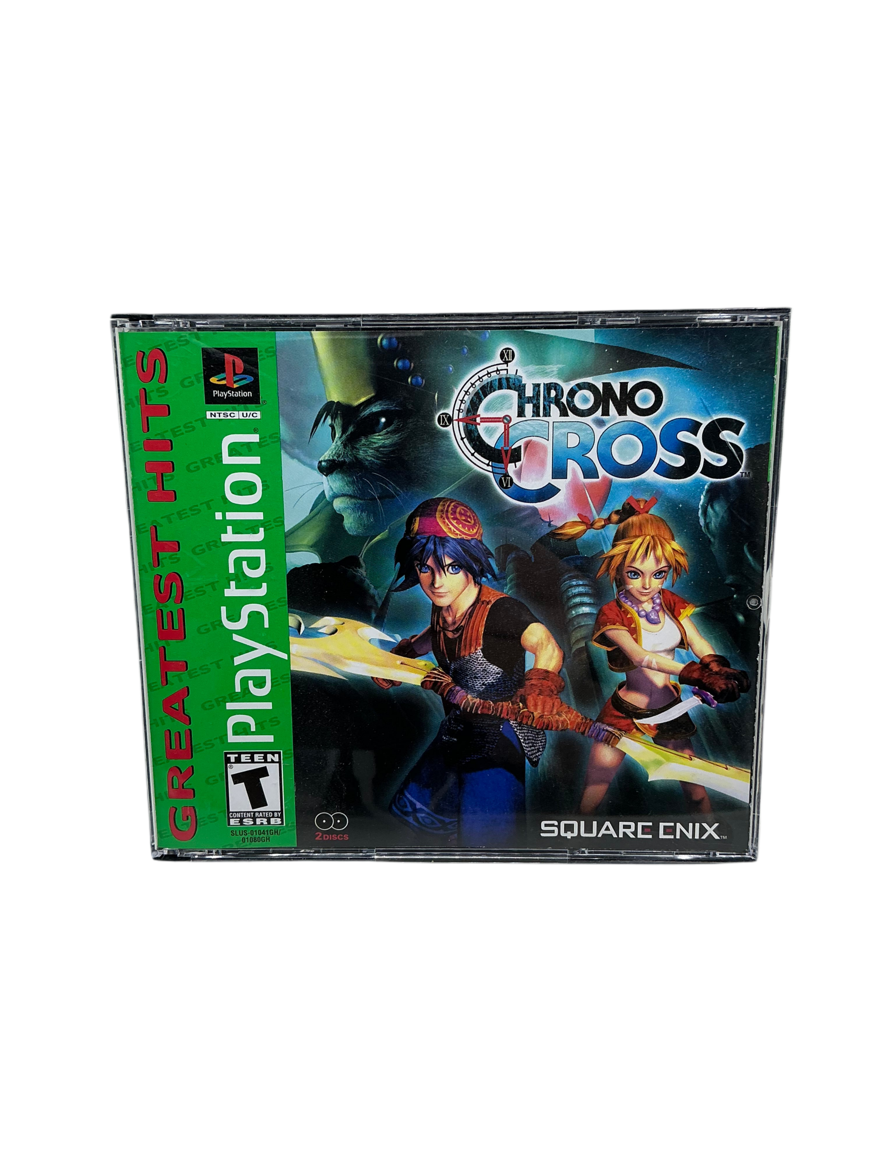 Chrono Cross video game disc case for Playstation. 