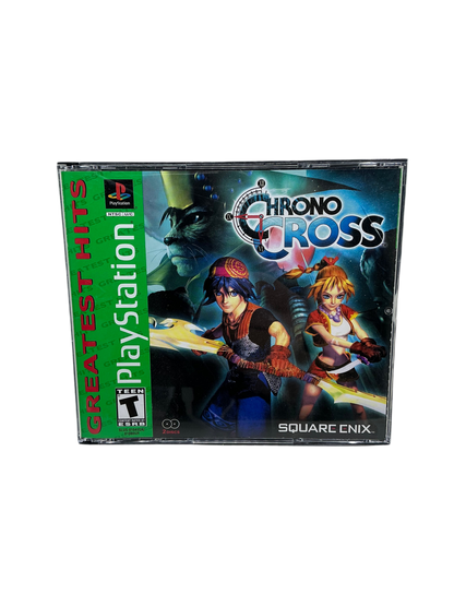 Chrono Cross video game disc case for Playstation. 