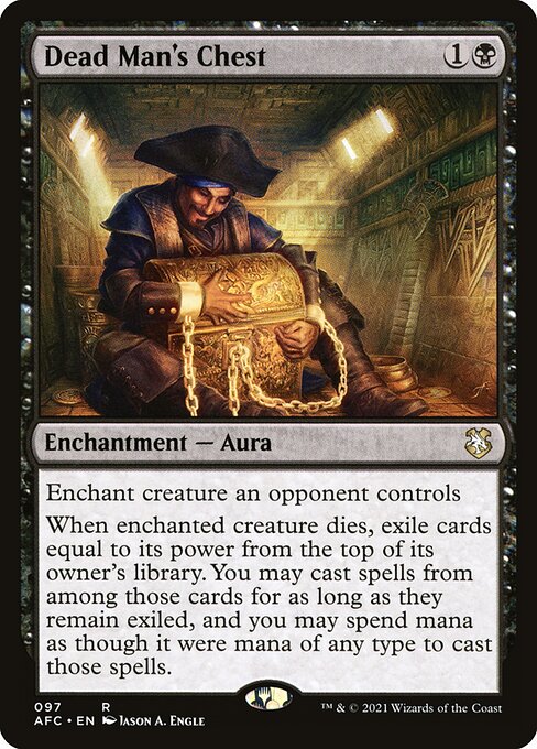 CAD Dead Man's Chest card from the Forgotten Realms Commander set