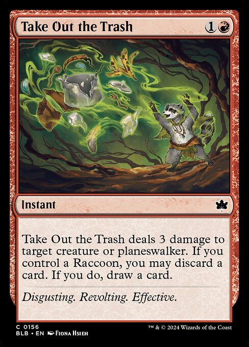  Foil Take Out the Trash card from the Bloomburrow set