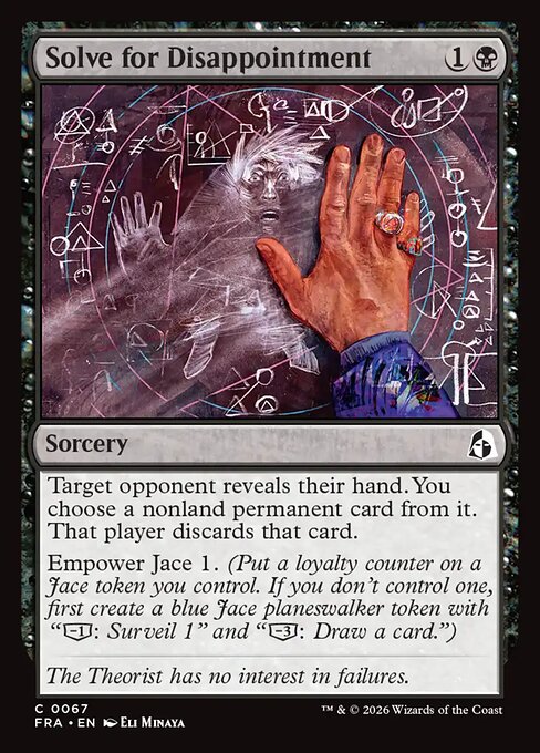 CAD Solve for Disappointment card from the Reality Fracture set