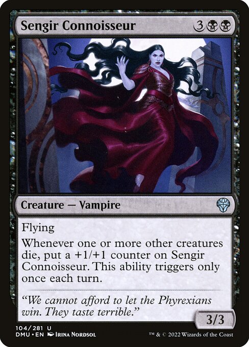 Sengir Connoisseur card from the Dominaria United set