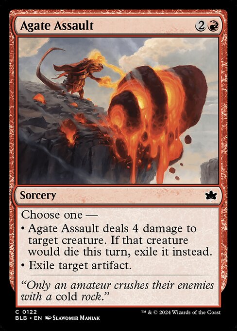 CAD Agate Assault card from the Bloomburrow set