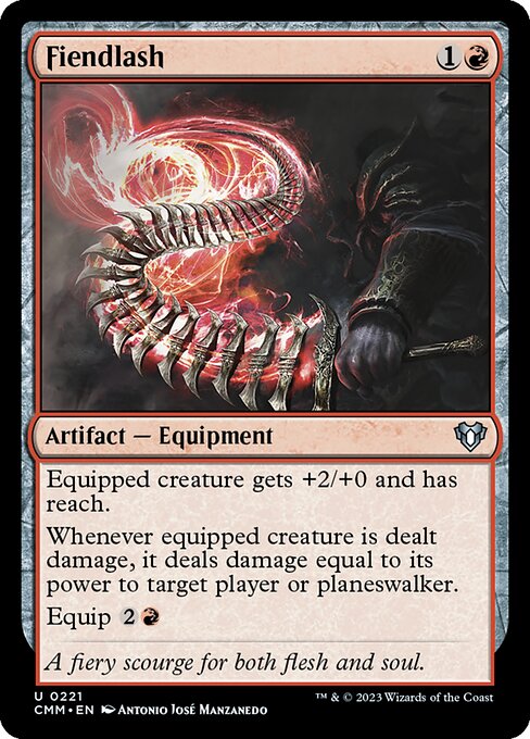  Foil Fiendlash card from the Commander Masters set