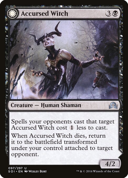 Accursed Witch // Infectious Curse card from the Shadows over Innistrad set