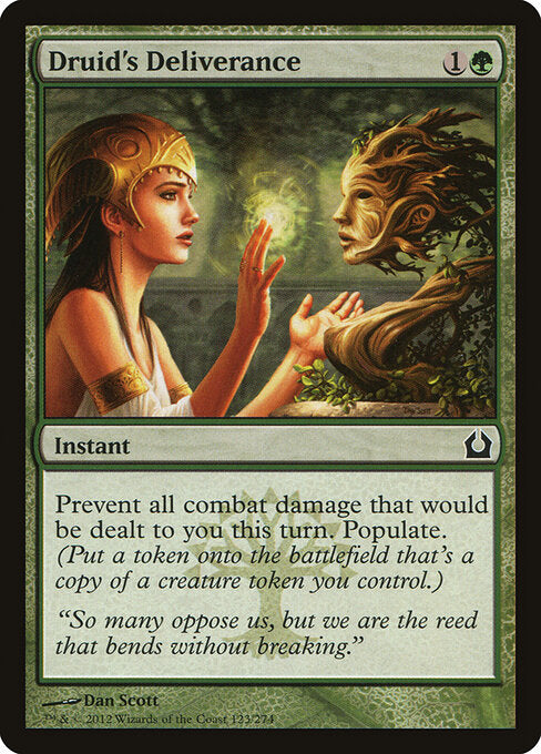 Druid's Deliverance card from the Return to Ravnica set
