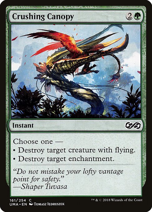 Crushing Canopy card from the Ultimate Masters set