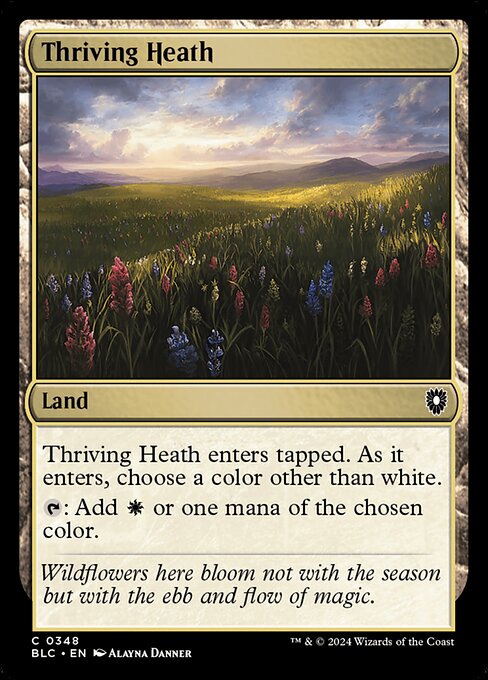 CAD Thriving Heath card from the Bloomburrow Commander set