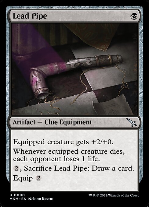  Foil Lead Pipe card from the Murders at Karlov Manor set