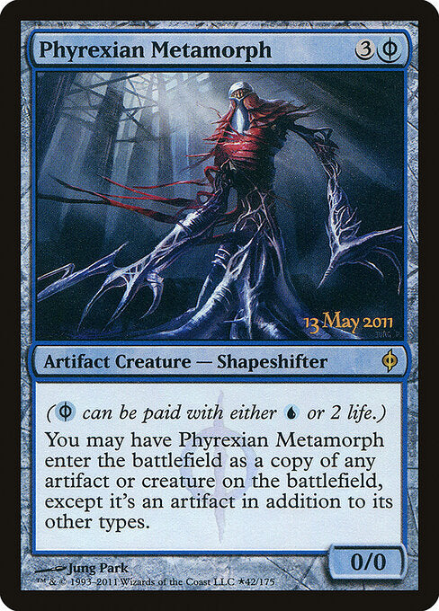  Foil Phyrexian Metamorph card from the New Phyrexia Promos set