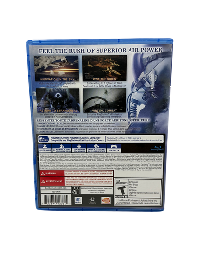 Video game case with multiple images and text on a white background