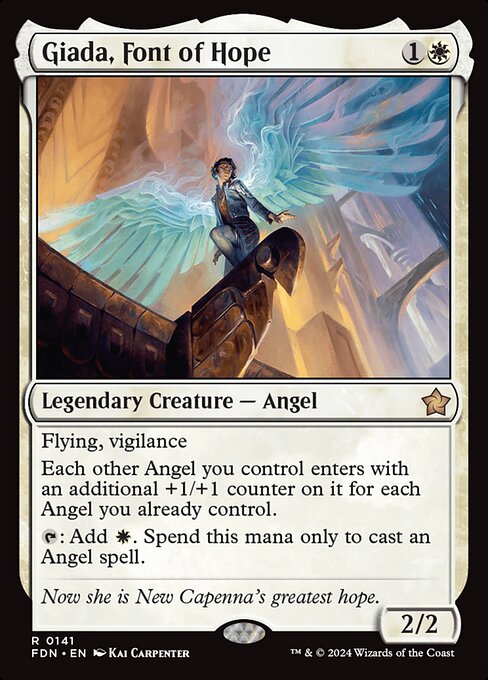 Giada, Font of Hope card from the Foundations set