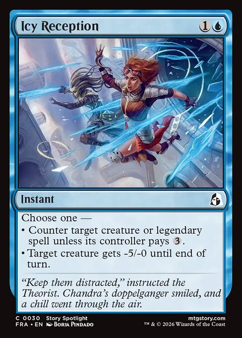 CAD Icy Reception card from the Reality Fracture set