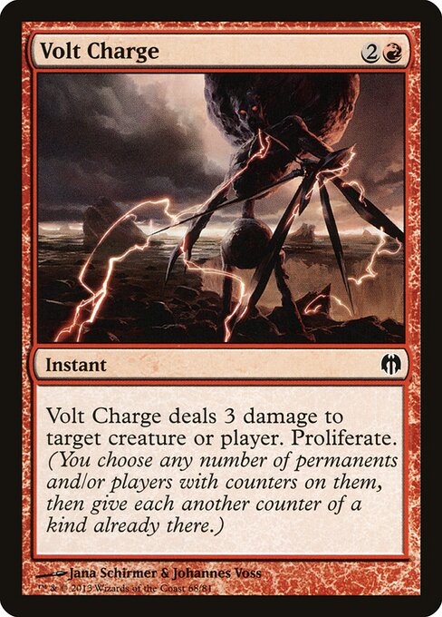 Volt Charge card from the Duel Decks: Heroes vs. Monsters set