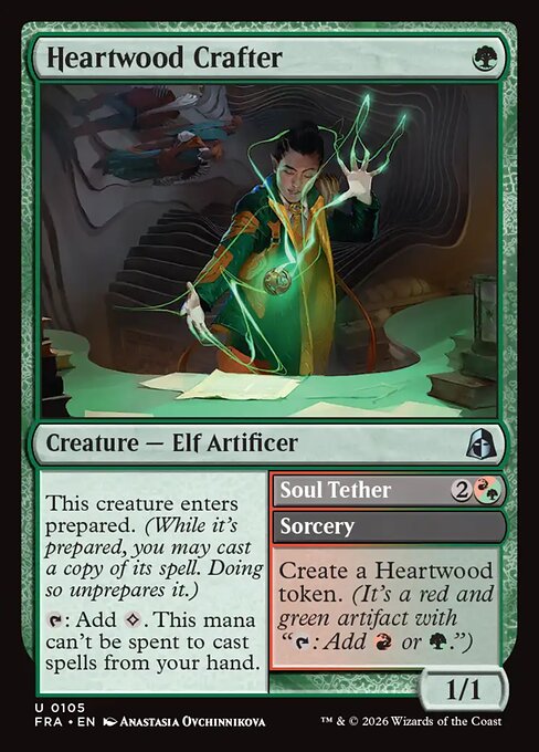 CAD Heartwood Crafter // Soul Tether card from the Reality Fracture set