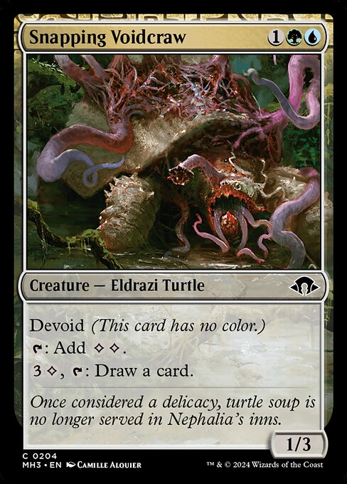 Snapping Voidcraw card from the Modern Horizons 3 set