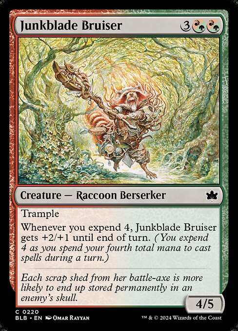  Foil CAD Junkblade Bruiser card from the Bloomburrow set