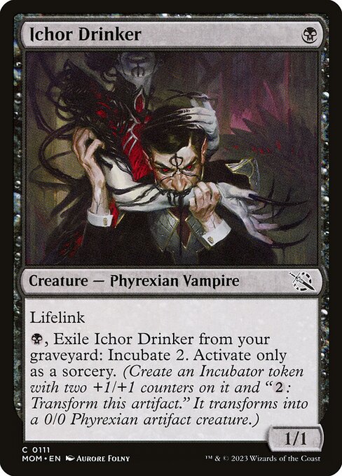  Foil Ichor Drinker card from the March of the Machine set