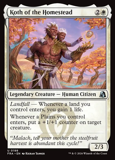 CAD Koth of the Homestead card from the Reality Fracture set