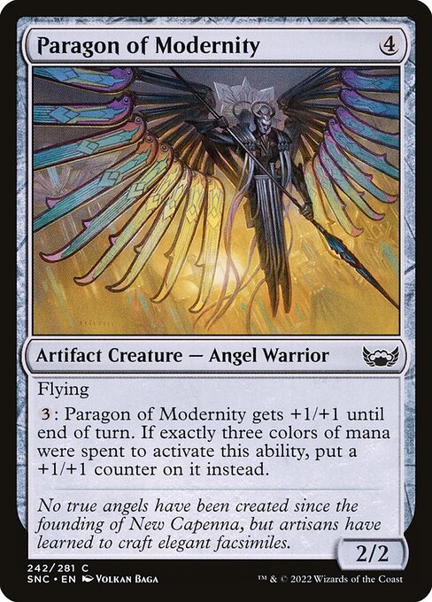 Paragon of Modernity card from the Streets of New Capenna set
