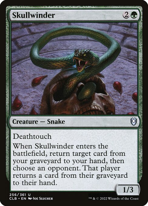 Skullwinder card from the Commander Legends: Battle for Baldur's Gate set