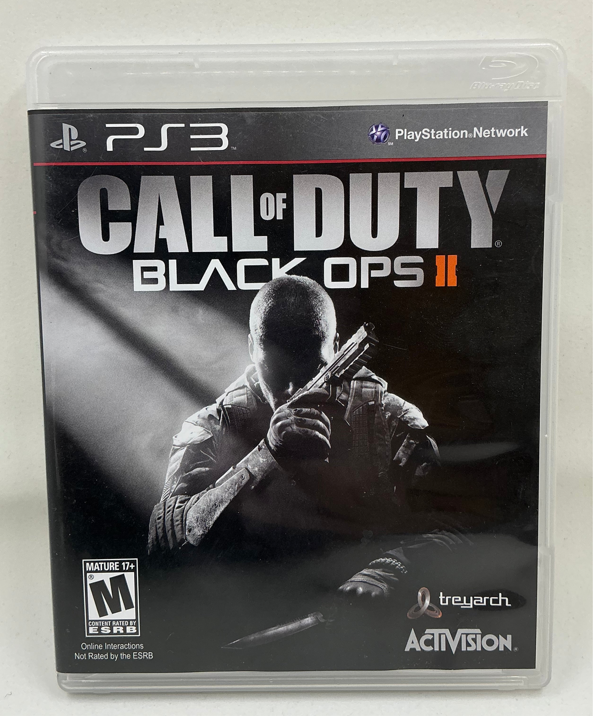 Call of Duty Black Ops II game case for PS3 on a white background