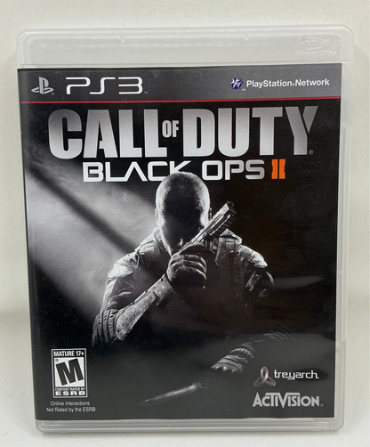 Call of Duty Black Ops II game case for PS3 on a white background