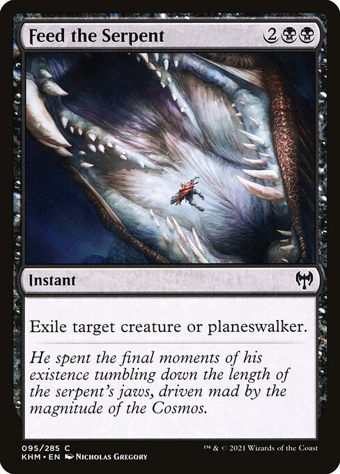 Feed the Serpent card from the Kaldheim set