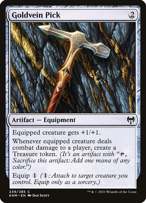  Foil Goldvein Pick card from the Kaldheim set