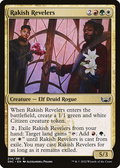 Rakish Revelers card from the Streets of New Capenna set